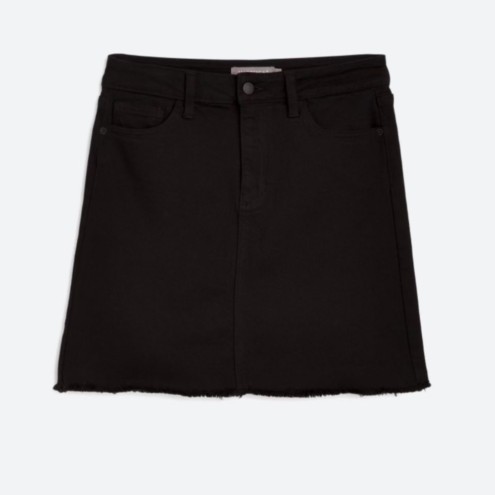 Black Denim Skirt